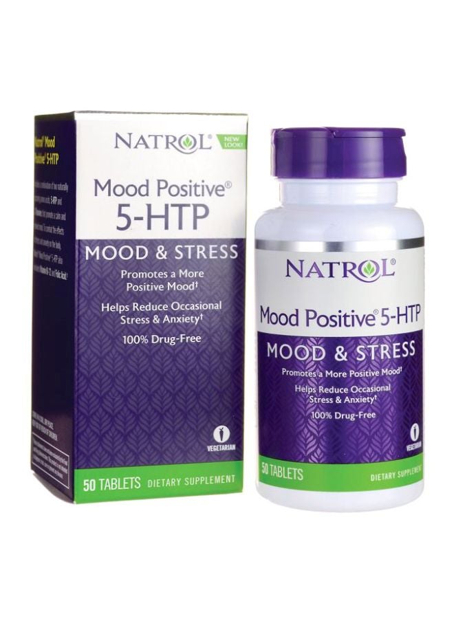 Natrol 5-HTP Mood And Stress Dietary Supplement - 50 Tablets - Image 4